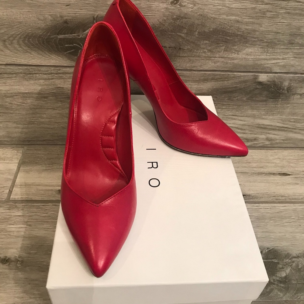Iro Leania Red Heels, Size FR 37 / US 6.5